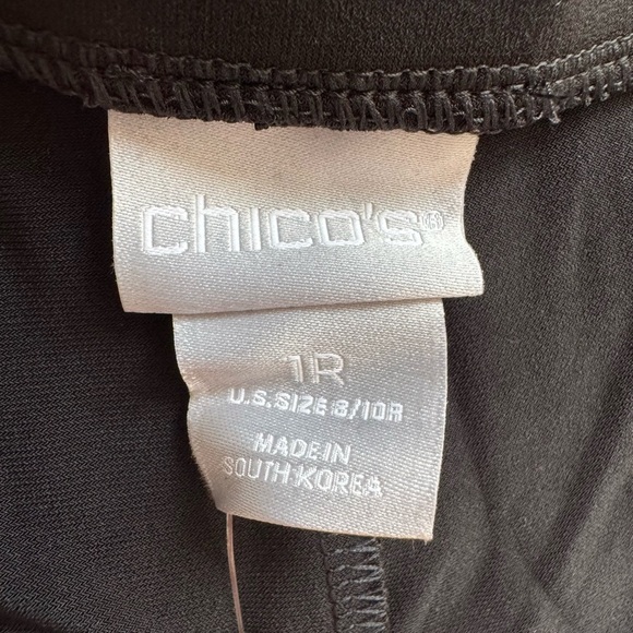 NWT Chico’s Soft Dressing Easy Chic Slim Stretch Pant Black No Wrinkle Travel 1R - Picture 6 of 7